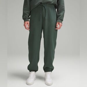 Lululemon Steady State Joggers Mens Size Large Fleece Pockets Dark Forest